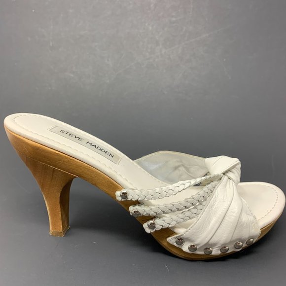 (SOLD)Steve Madden Knotted Leather Mule - Picture 8 of 9